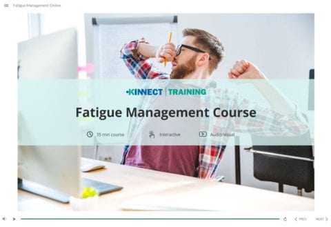 Fatigue management title image Fatigue management Course Development